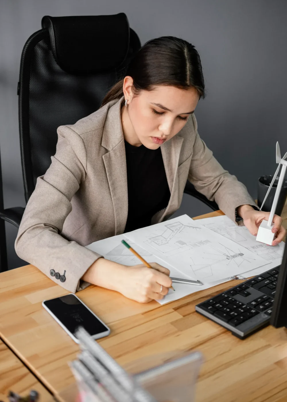 woman-working-renewable-energy-project